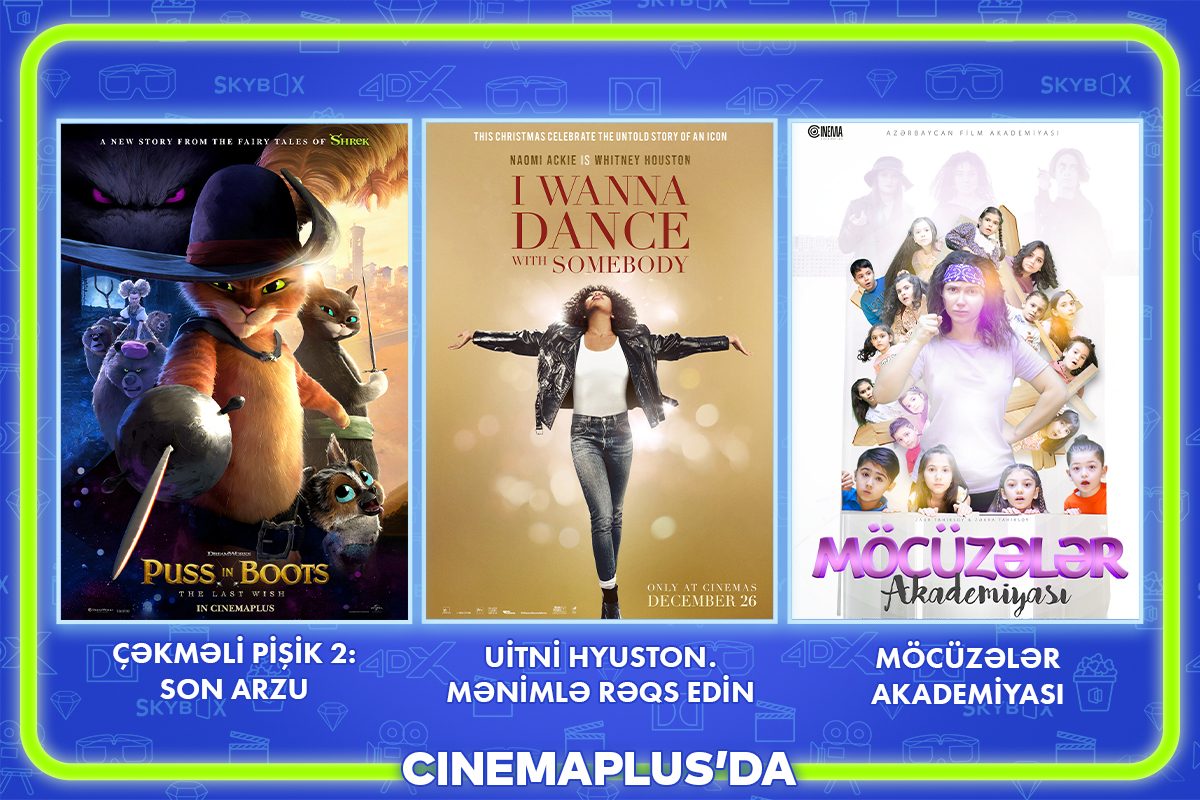 Dekabrın 29-dən etibarən “CinemaPlus” kinoteatrlar şəbəkəsində nümayiş olunacaq filmlər