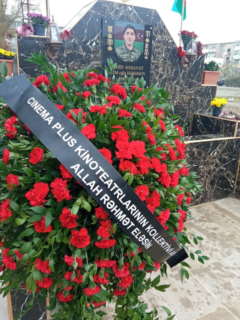 The day of memory of an employee of CinemaPlus Sakhavat Hasanov, the martyr of the 44-day Great Patriotic War, was honored - PHOTO