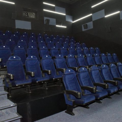 Ilham Aliyev at the opening of "CinemaPlus" in Sumqayit — 12