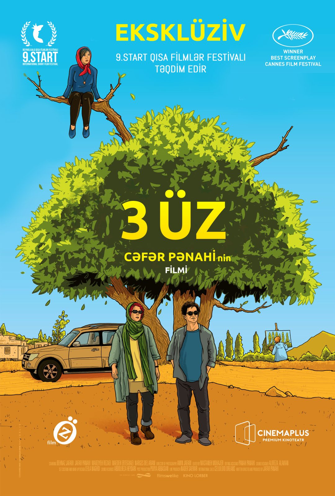 “START” Festivalı “CinemaPlus”da Cəfər Pənahinin “Üç üz” filmini nümayiş etdirəcək