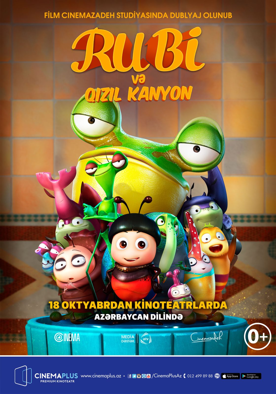 “CinemaPlus”da azərbaycan dilində “Rubi və qızıl kanyon” animasiya filminin nümayişi keçirilir
