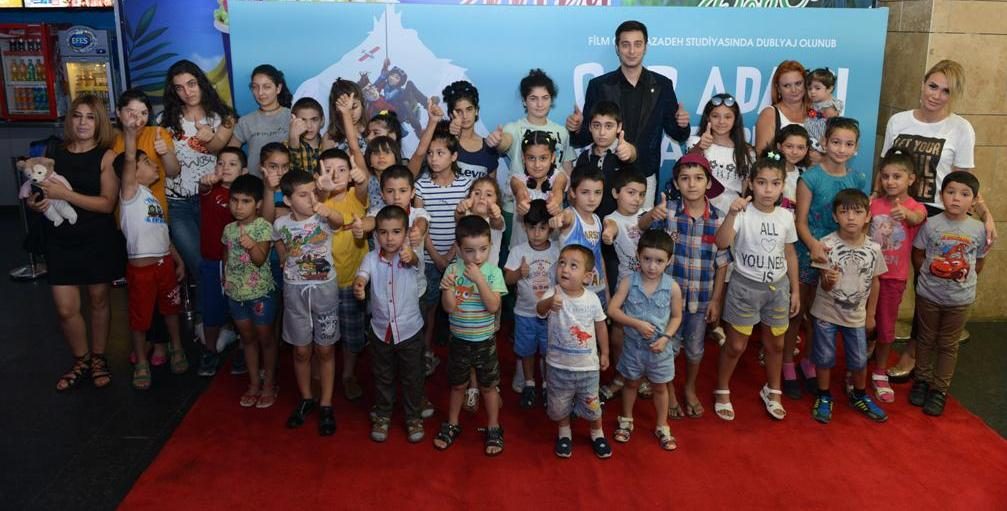 For children in "CinemaPlus" there was a charity show of the animated film "In Search of Yeti".