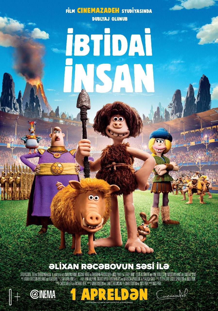 "CinemaPlus" hosts an animated film "Early Man" with professional Azerbaijani dubbing