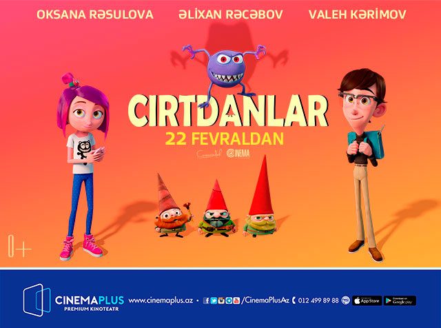 "CinemaPlus" shows a Canadian animation movie with the professional Azerbaijani dubbing.