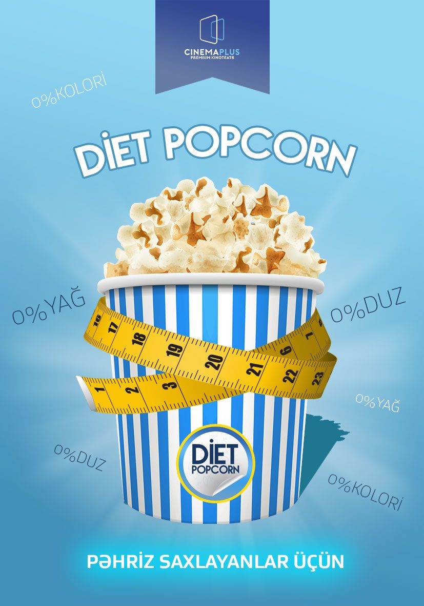 “CinemaPlus” yeni “Diet Popcorn” məhsulunun satışına başlayır!