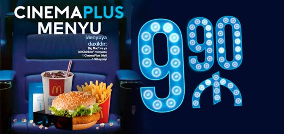 McDonald's Azerbaijan in collaboration with the CinemaPlus have launched a new promotion.