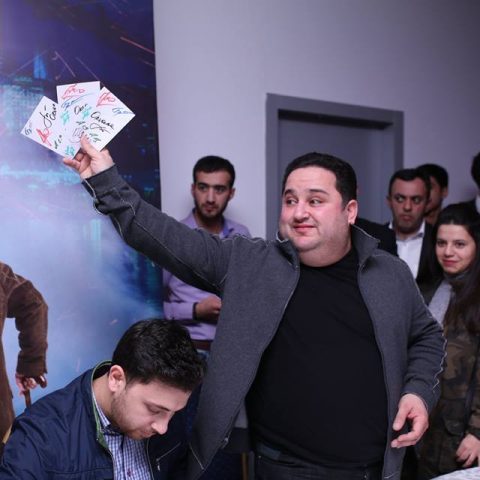 "Bayram axşamı" autograph signing in CinemaPlus — 5