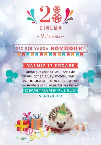28 Cinema 2 il sizinlə!